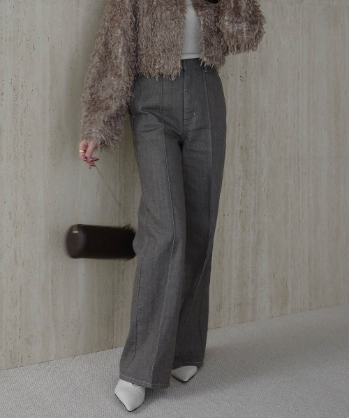 【最終値下げ12/8迄出品】anuans スリムフィットストレートデニム セール】スリムフィットストレートデニム（デニムパンツ）｜anuans（ア