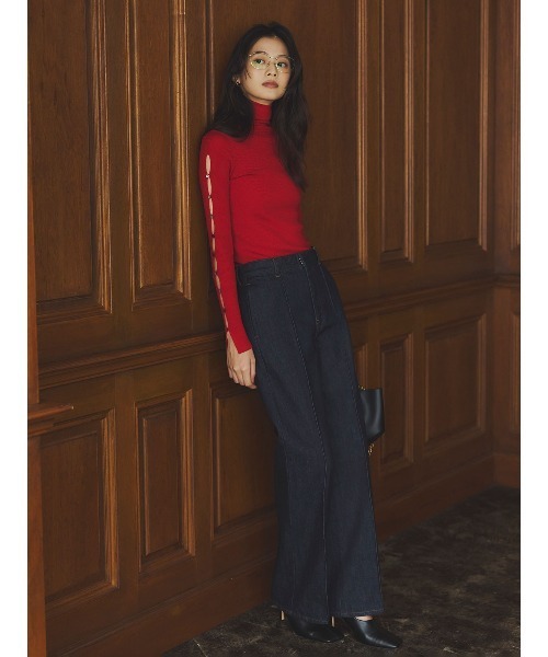 セール】スリムフィットストレートデニム（デニムパンツ）｜anuans（ア