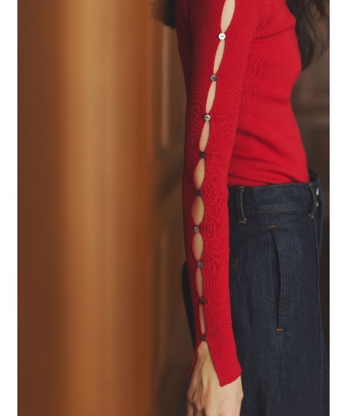 anuans（アニュアンス）の「スリムフィットストレートデニム（デニムパンツ・レディース・インディゴブルー/モカ・0/1/2）」の12枚目の写真