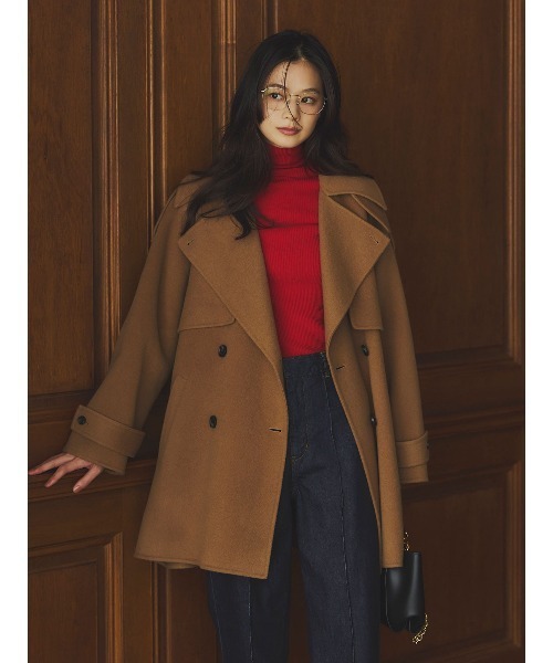 anuans（アニュアンス）の「スリムフィットストレートデニム（デニムパンツ・レディース・インディゴブルー/モカ・0/1/2）」の16枚目の写真