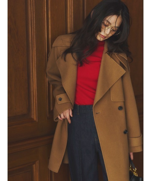 anuans（アニュアンス）の「スリムフィットストレートデニム（デニムパンツ・レディース・インディゴブルー/モカ・0/1/2）」の17枚目の写真