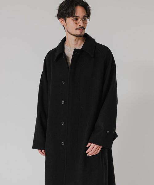 URBAN RESEARCH(アーバンリサーチ)の「WOOL BEAVER BELTED COAT(ステンカラーコート・メンズ・モカ/ブラック/ブラウン・MEDIUM/LARGE)」の4枚目の写真