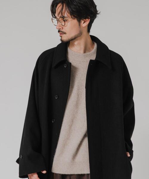 URBAN RESEARCH(アーバンリサーチ)の「WOOL BEAVER BELTED COAT(ステンカラーコート・メンズ・モカ/ブラック/ブラウン・MEDIUM/LARGE)」の5枚目の写真