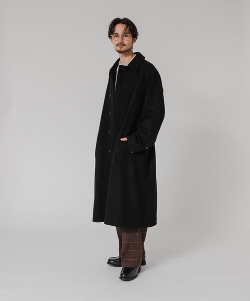 URBAN RESEARCH(アーバンリサーチ)の「WOOL BEAVER BELTED COAT(ステンカラーコート・メンズ・モカ/ブラック/ブラウン・MEDIUM/LARGE)」の10枚目の写真