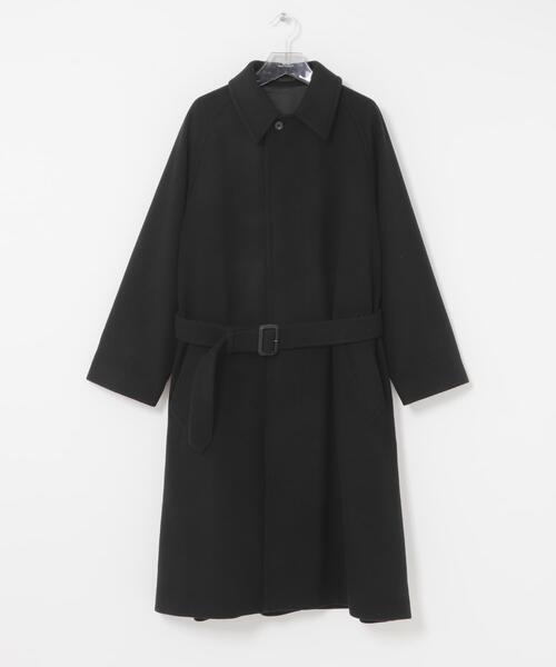 URBAN RESEARCH(アーバンリサーチ)の「WOOL BEAVER BELTED COAT(ステンカラーコート・メンズ・モカ/ブラック/ブラウン・MEDIUM/LARGE)」の13枚目の写真