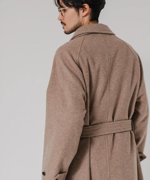 URBAN RESEARCH(アーバンリサーチ)の「WOOL BEAVER BELTED COAT(ステンカラーコート・メンズ・モカ/ブラック/ブラウン・MEDIUM/LARGE)」の17枚目の写真