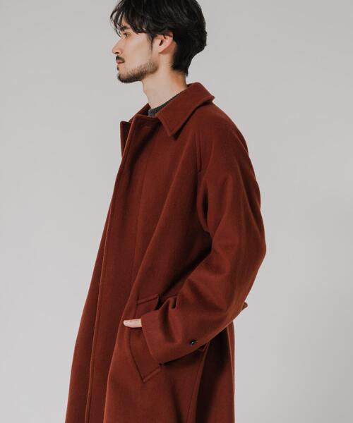 セール】WOOL BEAVER BELTED COAT（ステンカラーコート）｜URBAN