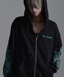 SILVER BULLET（シルバーバレット）の「『RAZZIS/ラズイズ』ドロッピングサークルロゴ刺繍長袖ジップアップパーカー（パーカー）」