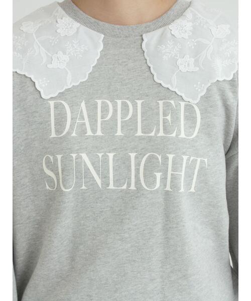 Samansa Mos2（サマンサ モスモス）の「裏毛3Dレース襟付きスウェット（Tシャツ/カットソー・レディース・オフホワイト/グレー/ブラウン/ブラック・F）」の13枚目の写真