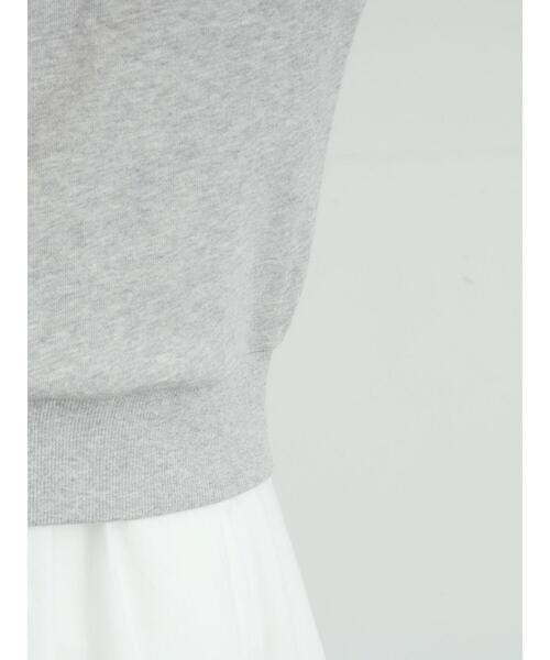 Samansa Mos2（サマンサ モスモス）の「裏毛3Dレース襟付きスウェット（Tシャツ/カットソー・レディース・オフホワイト/グレー/ブラウン/ブラック・F）」の19枚目の写真
