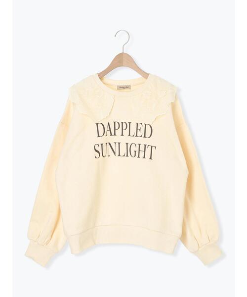 Samansa Mos2（サマンサ モスモス）の「裏毛3Dレース襟付きスウェット（Tシャツ/カットソー・レディース・オフホワイト/グレー/ブラウン/ブラック・F）」の18枚目の写真