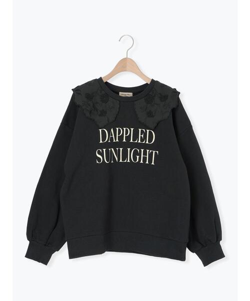 Samansa Mos2（サマンサ モスモス）の「裏毛3Dレース襟付きスウェット（Tシャツ/カットソー・レディース・オフホワイト/グレー/ブラウン/ブラック・F）」の21枚目の写真