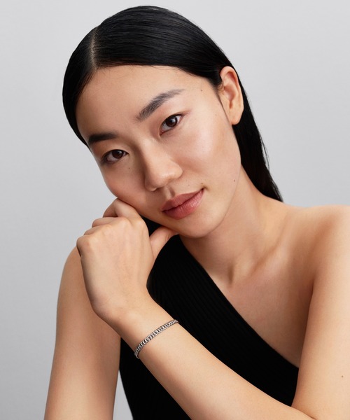 PANDORA（パンドラ）の「キューバ チェーン シルバー ブレスレット（ブレスレット・レディース・シルバー・16cm/20cm）」の3枚目の写真