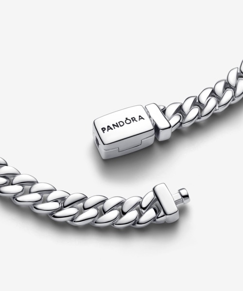 PANDORA（パンドラ）の「キューバ チェーン シルバー ブレスレット（ブレスレット・レディース・シルバー・16cm/20cm）」の2枚目の写真