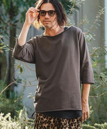 CAMBIO（カンビオ）の「msw1825- ボートネック7分袖スウェット(CMB-R0199)（スウェット）」