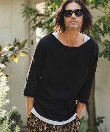 CAMBIO（カンビオ）の「msw1825- ボートネック7分袖スウェット(CMB-R0199)（スウェット）」