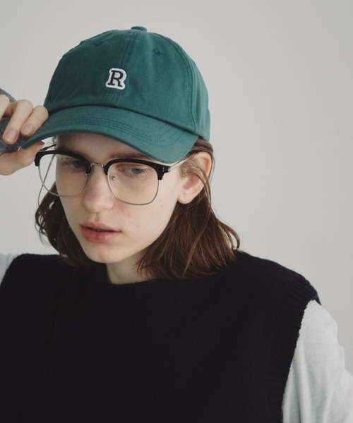 Auntie Rosa Holiday(アンティローザホリデー)の「RロゴCAP(キャップ・レディース・グレー/グリーン・FREE)」の3枚目の写真