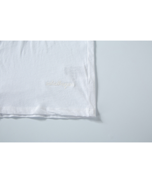 SALAD BAGUNI(サラダバグニ)の「Soft u-neck signature tee - white(Tシャツ/カットソー・レディース・その他・FREE)」の5枚目の写真