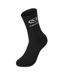 MIHAK（ミハク）の「メインロゴソックス (ブラック)（スポーツグッズ）」
