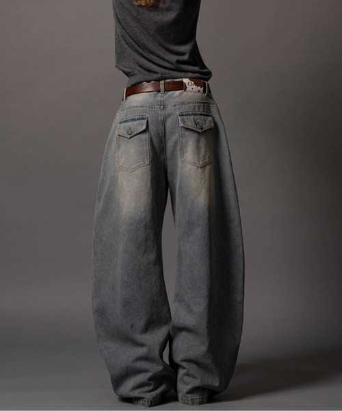 パンツ CIVVY.Double Pocket Wide denim Pants CIVVY. ジーンズ Double Pocket Wide denim Pants - ダブルポケット