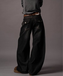 CIVVY.（シヴィ―）の「Double Pocket Wide denim Pants - ダブルポケットワイドデニムパンツ -（デニムパンツ）」