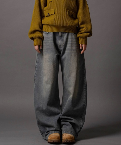 CIVVY.(シヴィ―)の「Double Pocket Wide denim Pants - ダブルポケットワイドデニムパンツ -(デニムパンツ・メンズ・ブルー/ブラック・LARGE/MEDIUM/SMALL)」の9枚目の写真
