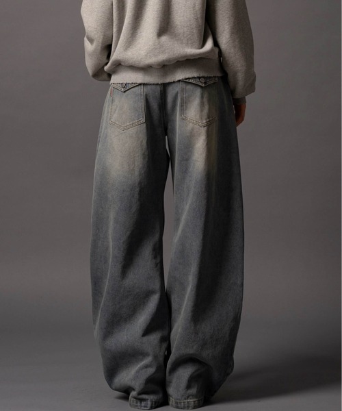 CIVVY.(シヴィ―)の「Double Pocket Wide denim Pants - ダブルポケットワイドデニムパンツ -(デニムパンツ・メンズ・ブルー/ブラック・LARGE/MEDIUM/SMALL)」の10枚目の写真