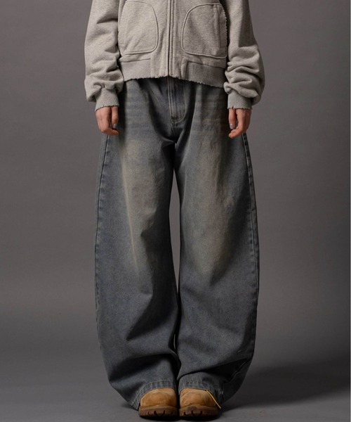CIVVY.(シヴィ―)の「Double Pocket Wide denim Pants - ダブルポケットワイドデニムパンツ -(デニムパンツ・メンズ・ブルー/ブラック・LARGE/MEDIUM/SMALL)」の11枚目の写真