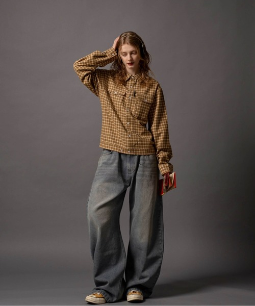 CIVVY.(シヴィ―)の「Double Pocket Wide denim Pants - ダブルポケットワイドデニムパンツ -(デニムパンツ・メンズ・ブルー/ブラック・LARGE/MEDIUM/SMALL)」の14枚目の写真