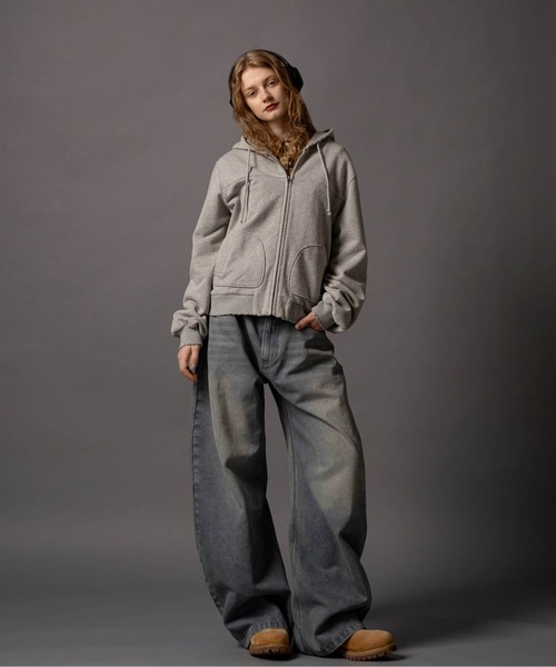 CIVVY.(シヴィ―)の「Double Pocket Wide denim Pants - ダブルポケットワイドデニムパンツ -(デニムパンツ・メンズ・ブルー/ブラック・LARGE/MEDIUM/SMALL)」の17枚目の写真