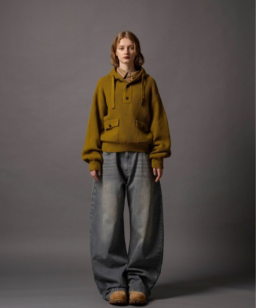 CIVVY.(シヴィ―)の「Double Pocket Wide denim Pants - ダブルポケットワイドデニムパンツ -(デニムパンツ・メンズ・ブルー/ブラック・LARGE/MEDIUM/SMALL)」の19枚目の写真
