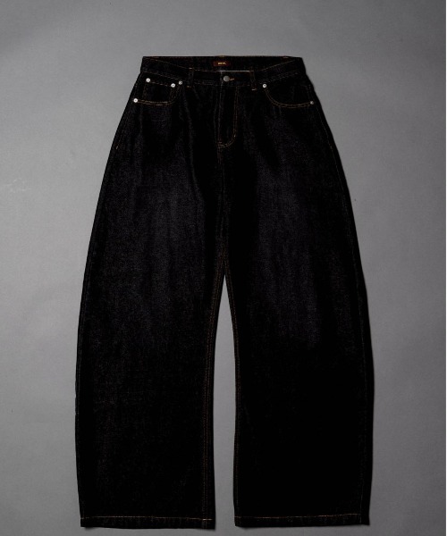 CIVVY.(シヴィ―)の「Double Pocket Wide denim Pants - ダブルポケットワイドデニムパンツ -(デニムパンツ・メンズ・ブルー/ブラック・LARGE/MEDIUM/SMALL)」の22枚目の写真