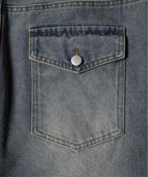 Double Pocket Wide denim Pants - ダブルポケットワイドデニムパンツ