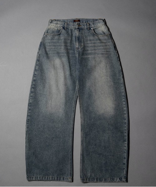 Double Pocket Wide denim Pants - ダブルポケットワイドデニムパンツ