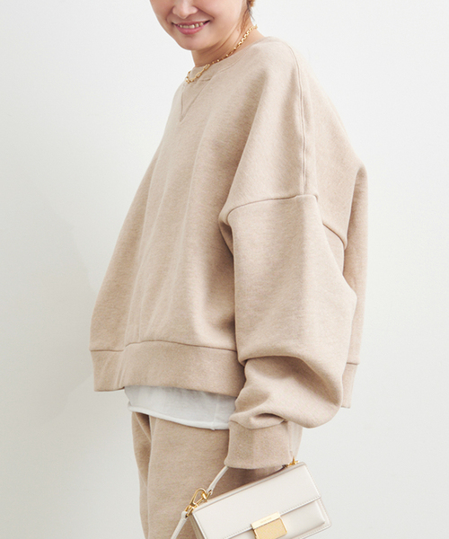 Deuxieme Classe（ドゥーズィエムクラス）の「【ENTIRE STUDIOS / エンタイアスタジオ】BOX CREW SWEAT（スウェット・レディース・ベージュ・FREE）」の14枚目の写真