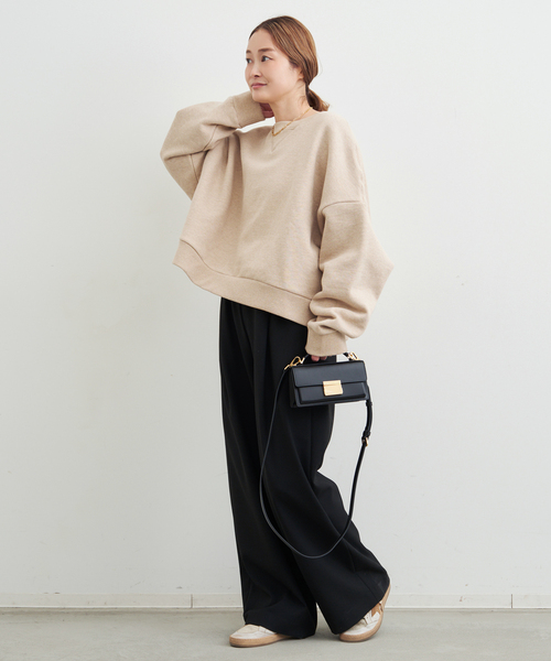 Deuxieme Classe（ドゥーズィエムクラス）の「【ENTIRE STUDIOS / エンタイアスタジオ】BOX CREW SWEAT（スウェット・レディース・ベージュ・FREE）」の2枚目の写真