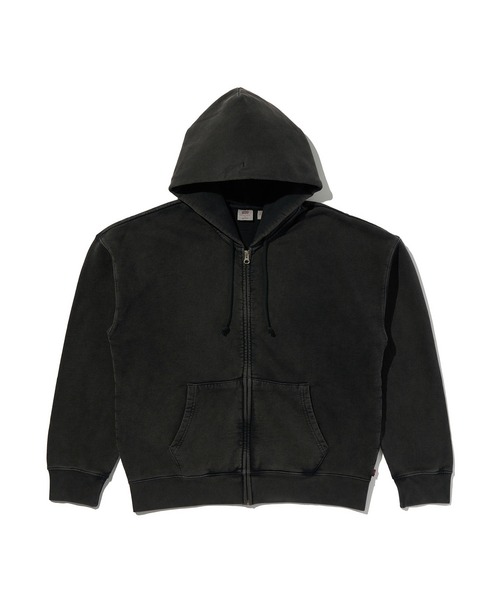 Levi's(リーバイス)の「Levi's/リーバイス HAYES BOXY フルジップ スウェットシャツ(パーカー・メンズ・ブラック・L/M/S/XL)」の4枚目の写真