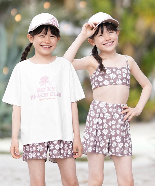 ROXY(ロキシー)の「ROXY/ロキシー 水着 3点セット TSW261102(水着・キッズ・ブラウン/ブルー・150cm/140cm/130cm/120cm)」の1枚目の写真