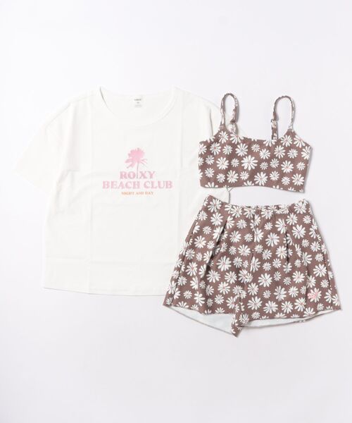 ROXY(ロキシー)の「ROXY/ロキシー 水着 3点セット TSW261102(水着・キッズ・ブラウン/ブルー・150cm/140cm/130cm/120cm)」の3枚目の写真