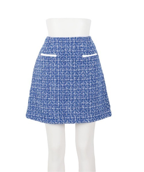 LUDICRUM(ルーディクルム)の「Fancy tweed mini skirt(スカート・レディース・ブラック/オフホワイト/ブルー・XS/S)」の8枚目の写真