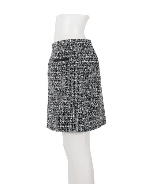 LUDICRUM(ルーディクルム)の「Fancy tweed mini skirt(スカート・レディース・ブラック/オフホワイト/ブルー・XS/S)」の10枚目の写真