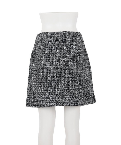 LUDICRUM(ルーディクルム)の「Fancy tweed mini skirt(スカート・レディース・ブラック/オフホワイト/ブルー・XS/S)」の11枚目の写真