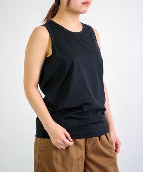 gicipi（ジチピ）の「[gicipi] ALLUMINIO / リラックスフィット タンクトップ（Tシャツ/カットソー・レディース・ベージュ/ホワイト/ブラウン/ブラック・1）」の13枚目の写真