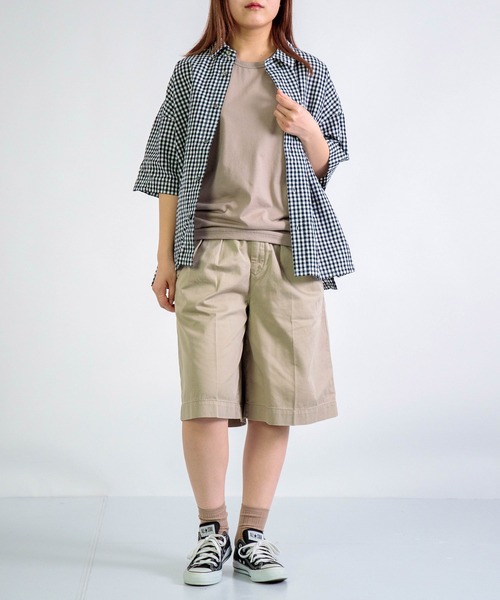 gicipi（ジチピ）の「[gicipi] ALLUMINIO / リラックスフィット タンクトップ（Tシャツ/カットソー・レディース・ベージュ/ホワイト/ブラウン/ブラック・1）」の6枚目の写真
