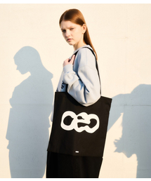 chancechance（チャンスチャンス）の「CEC GRAPHIC LOGO COTTON BAG(BLACK)（トートバッグ）」