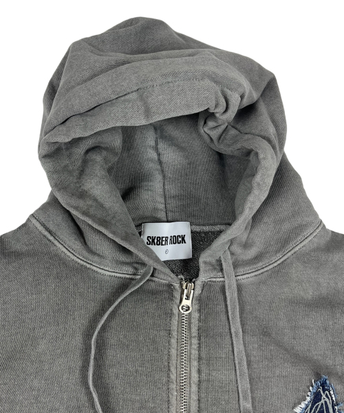 SK8ER ROCK(スケーターロック)の「Doodle Star Pigment Hood Zip-up (Gray)(ベスト・レディース・その他・ONE SIZE)」の3枚目の写真
