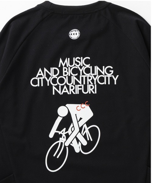 CITY COUNTRY CITY（シティーカントリーシティー）の「narifuri × CCC ツールドロングTシャツ（Tシャツ/カットソー・メンズ・シルバーグレー/ブラック・SMALL/MEDIUM/LARGE/X-LARGE）」の15枚目の写真