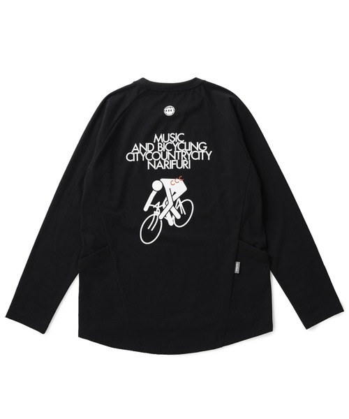 CITY COUNTRY CITY（シティーカントリーシティー）の「narifuri × CCC ツールドロングTシャツ（Tシャツ/カットソー・メンズ・シルバーグレー/ブラック・SMALL/MEDIUM/LARGE/X-LARGE）」の14枚目の写真