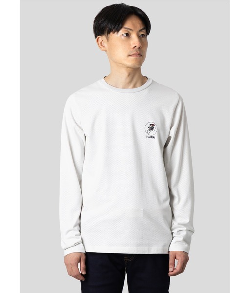 CITY COUNTRY CITY（シティーカントリーシティー）の「narifuri × CCC ツールドロングTシャツ（Tシャツ/カットソー・メンズ・シルバーグレー/ブラック・SMALL/MEDIUM/LARGE/X-LARGE）」の10枚目の写真