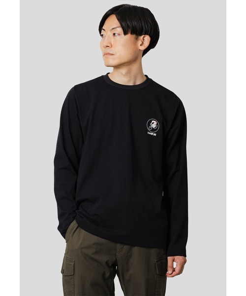 CITY COUNTRY CITY（シティーカントリーシティー）の「narifuri × CCC ツールドロングTシャツ（Tシャツ/カットソー・メンズ・シルバーグレー/ブラック・SMALL/MEDIUM/LARGE/X-LARGE）」の7枚目の写真